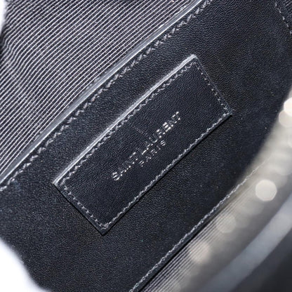 Saint Laurent Classic Baby Duffle Printed Leather, Black, Leather, Handbag