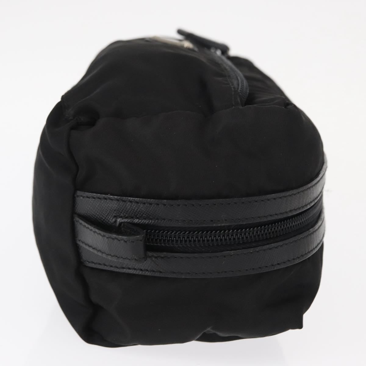 Prada Logo Pouch Nylon, Black, Nylon, Clutch