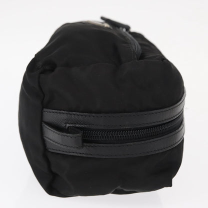 Prada Logo Pouch Nylon, Black, Nylon, Clutch