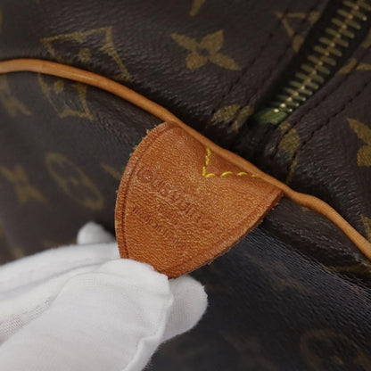 Louis Vuitton Keepall 55, Brown, Canvas, travel