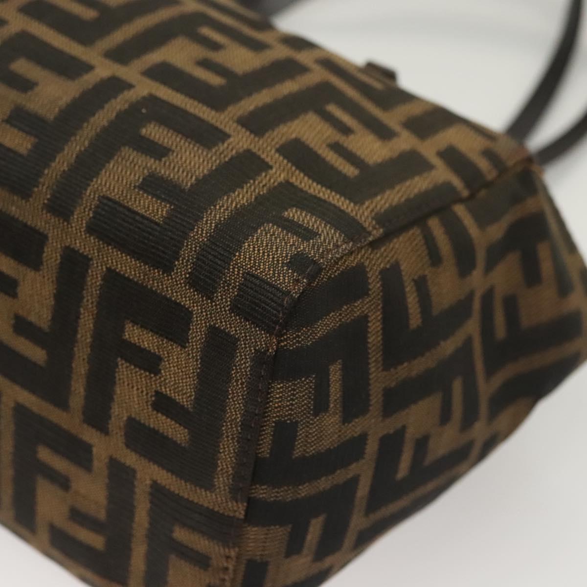 Fendi Vintage Bento Box Bag Zucca Canvas, BROWN, CANVAS, Handbag