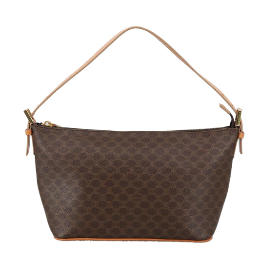 Céline Macadam, Brown, Canvas, shoulder