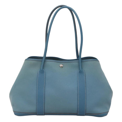 Hermès Garden Party, Blue, Canvas, tote