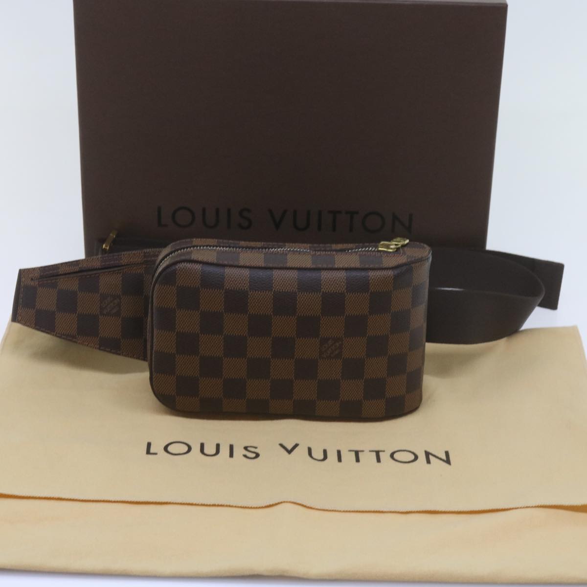 Louis Vuitton Geronimos, Brown, Canvas, shoulder