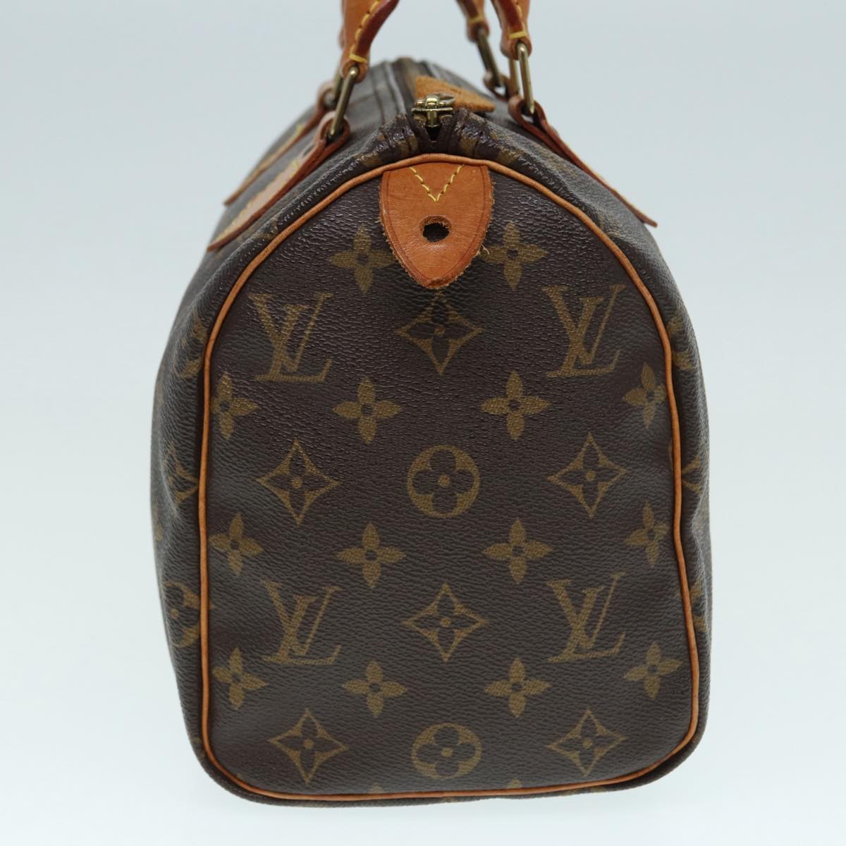 Louis Vuitton Speedy 25, Brown, Canvas, handbag