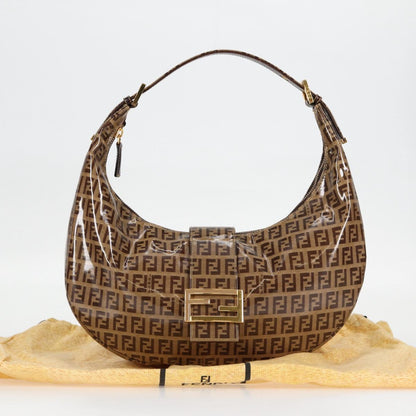 Fendi Zucchino, Brown, Canvas, handbag