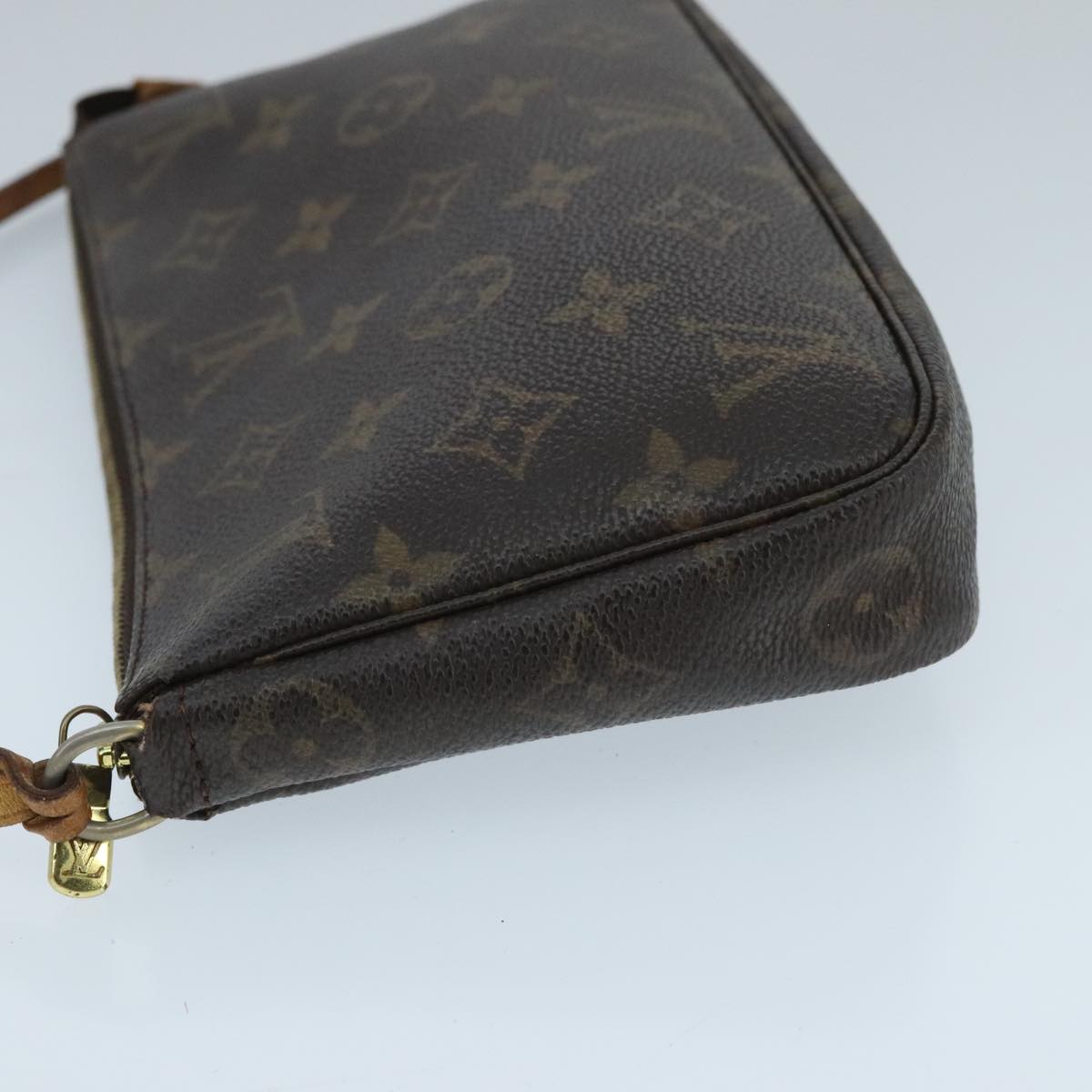 Louis Vuitton Pochette Accessoire, Brown, Canvas, clutch