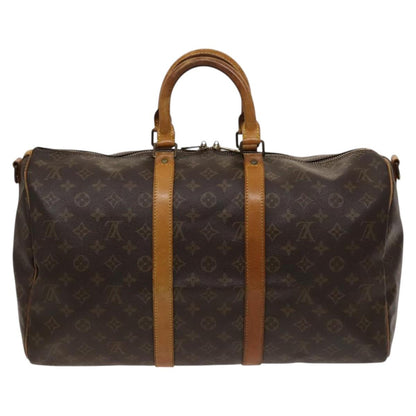 Louis Vuitton Keepall Bandouliere 45, Brown, Canvas, travel