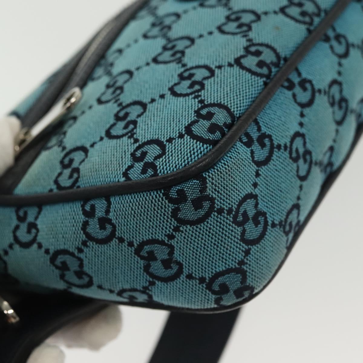 Gucci GG canvas, Blue, Canvas, shoulder