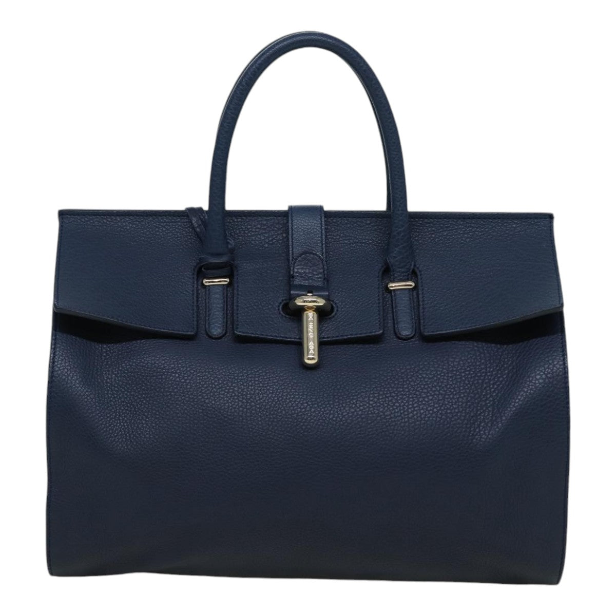 Balenciaga Tube, Navy, Leather, handbag