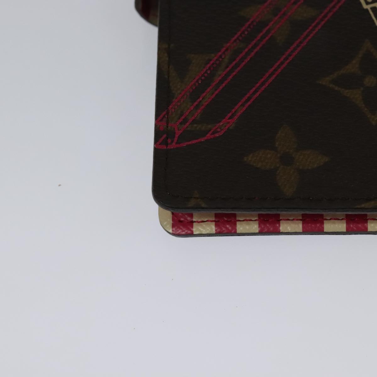 Louis Vuitton Agenda PM, Brown, Canvas, wallet