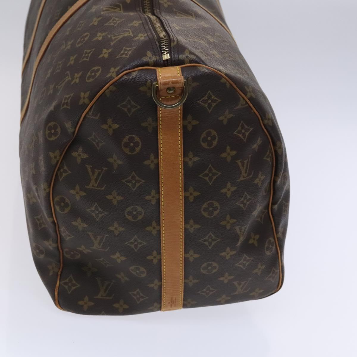 Louis Vuitton Keepall Bandoulière 60, Brown, Canvas, travel