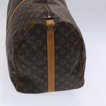 Louis Vuitton Keepall Bandoulière 60, Brown, Canvas, travel