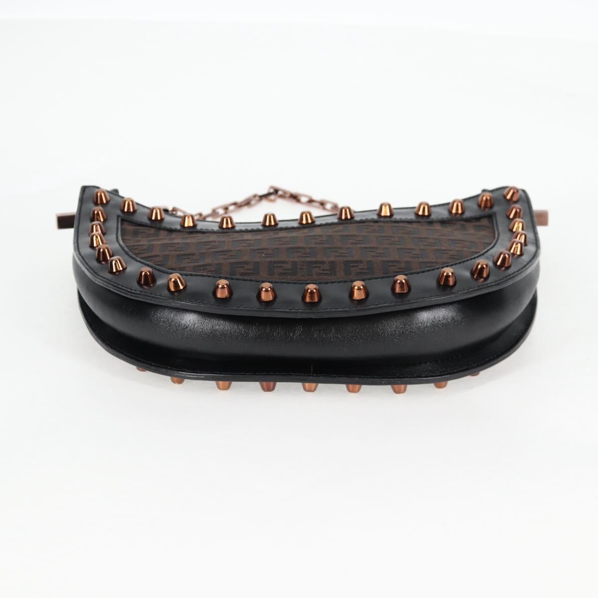 Fendi, Black, Canvas, shoulder