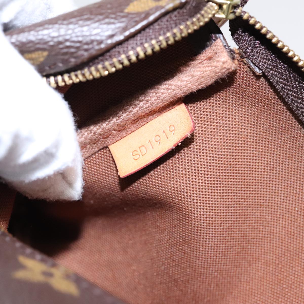 Louis Vuitton Pochette Accessoire, Brown, Canvas, clutch