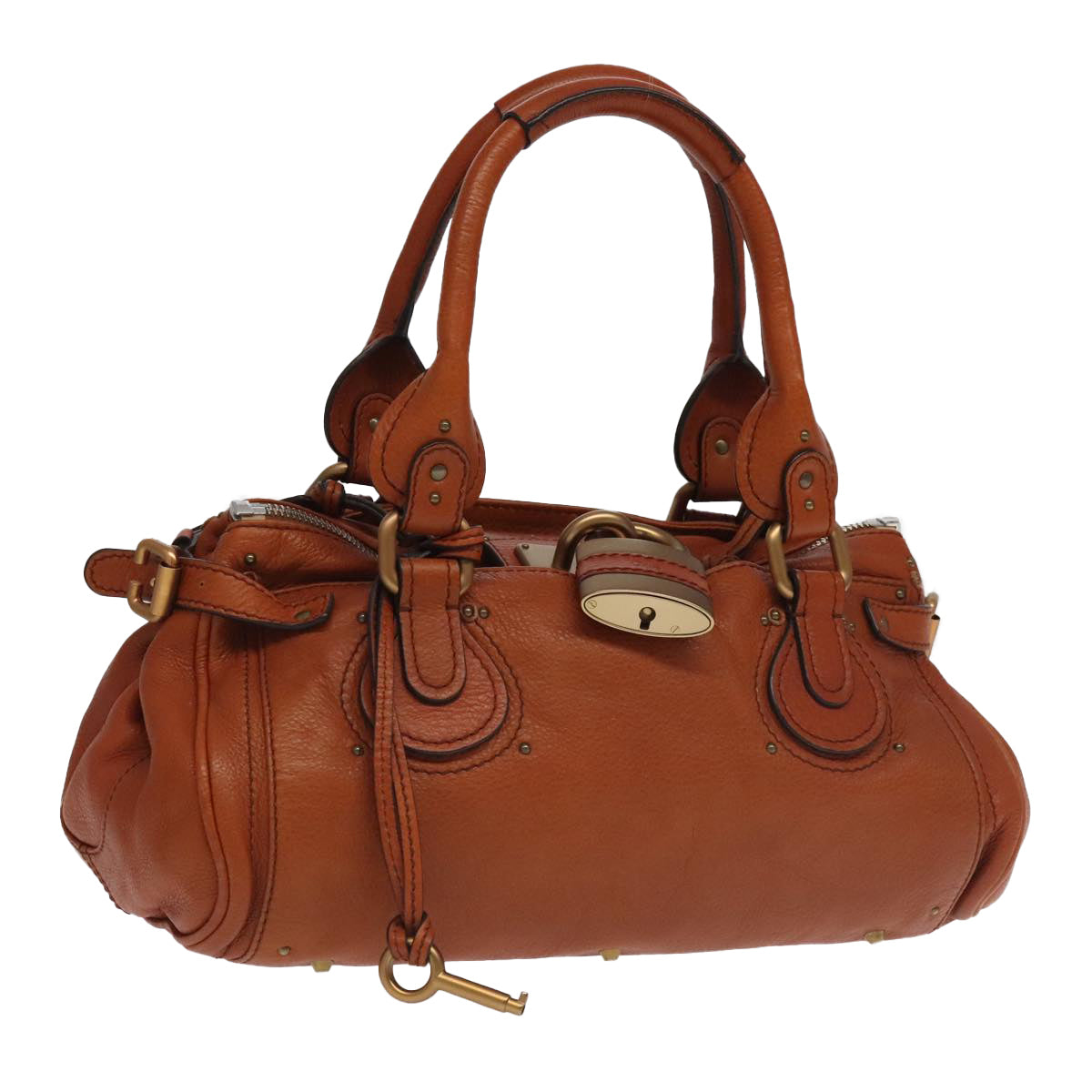 Chloé Paddington, Brown, Leather, handbag