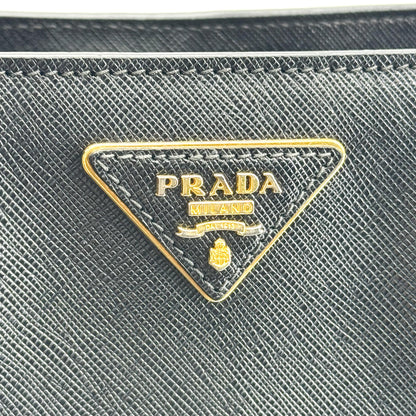 Prada Lux Open Saffiano Leather, Black, Leather, Tote Bag