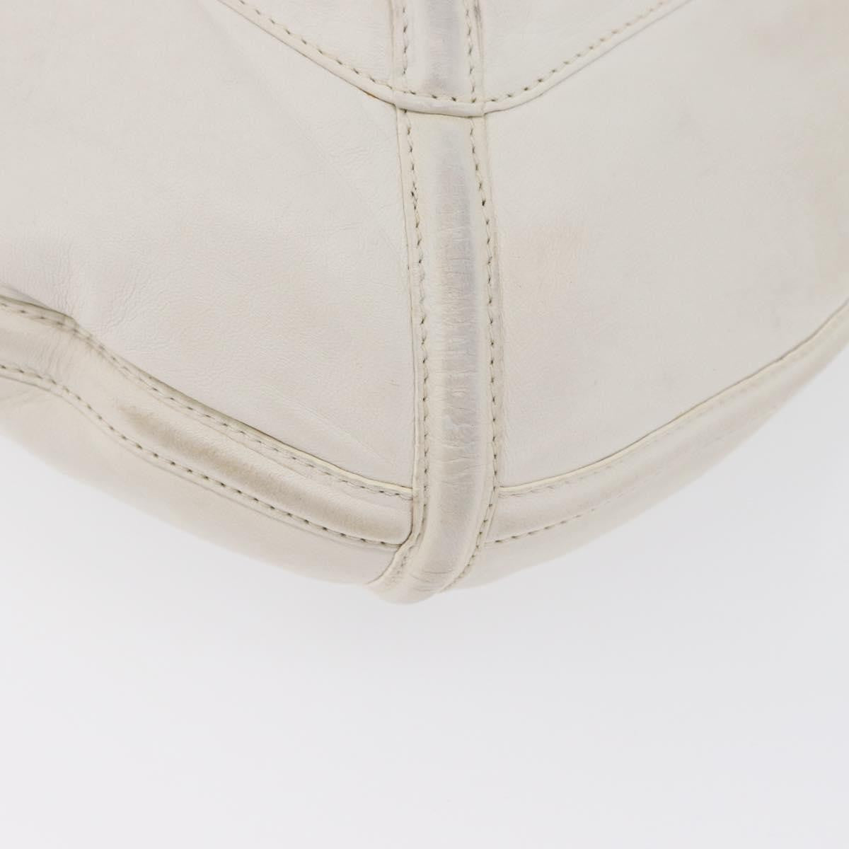 Loewe Anagram Leather, White, Leather, Shoulder Bag