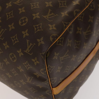 Louis Vuitton Keepall Bandouliere 55, Brown, Canvas, travel