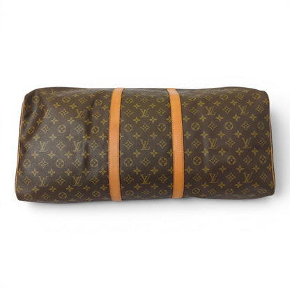 Louis Vuitton Keepall Monogram Canvas, Brown, Canvas, Travel Bag