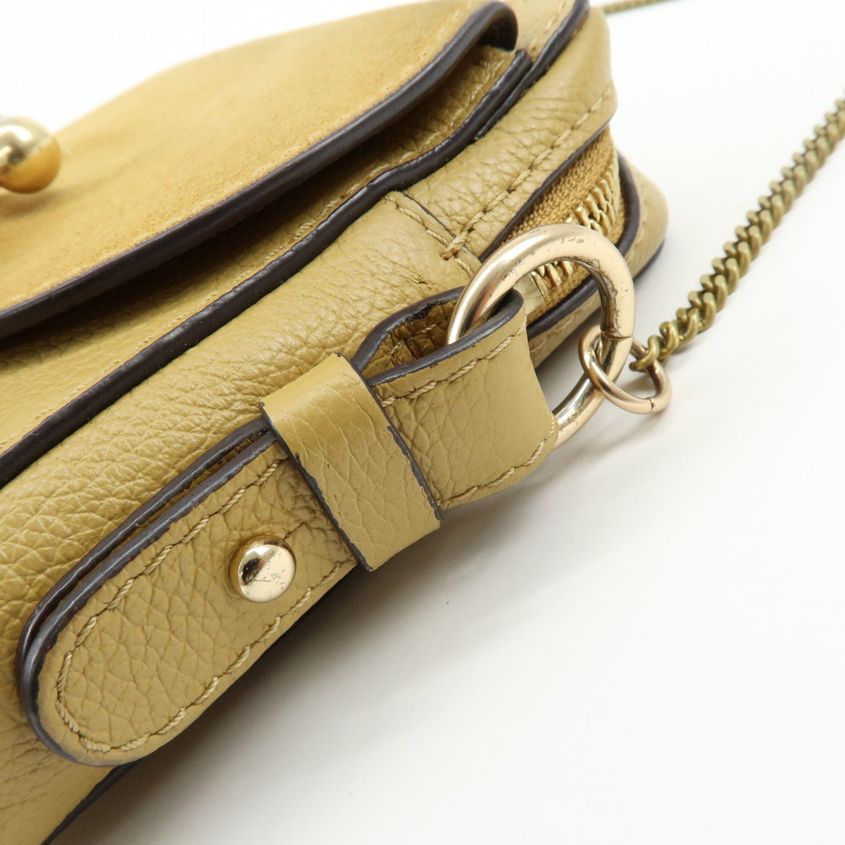 Chloe Vintage Leather, Beige, Leather, Shoulder Bag