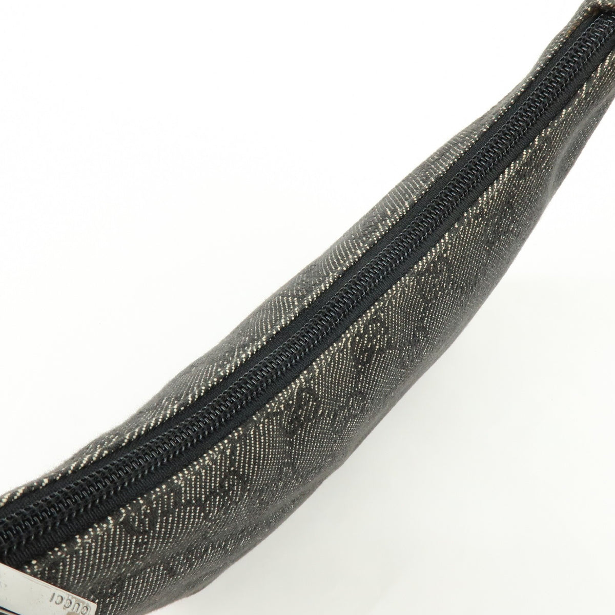 Gucci Horsebit Slim GG Denim with Leather, Black, Leather, Shoulder Bag