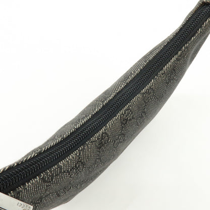 Gucci Horsebit Slim GG Denim with Leather, Black, Leather, Shoulder Bag