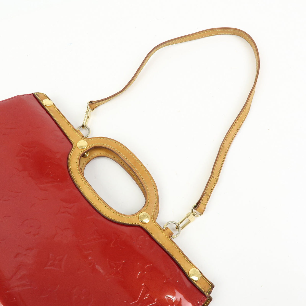 Louis Vuitton Roxbury Drive Monogram Vernis, Red, Patent Leather, Handbag
