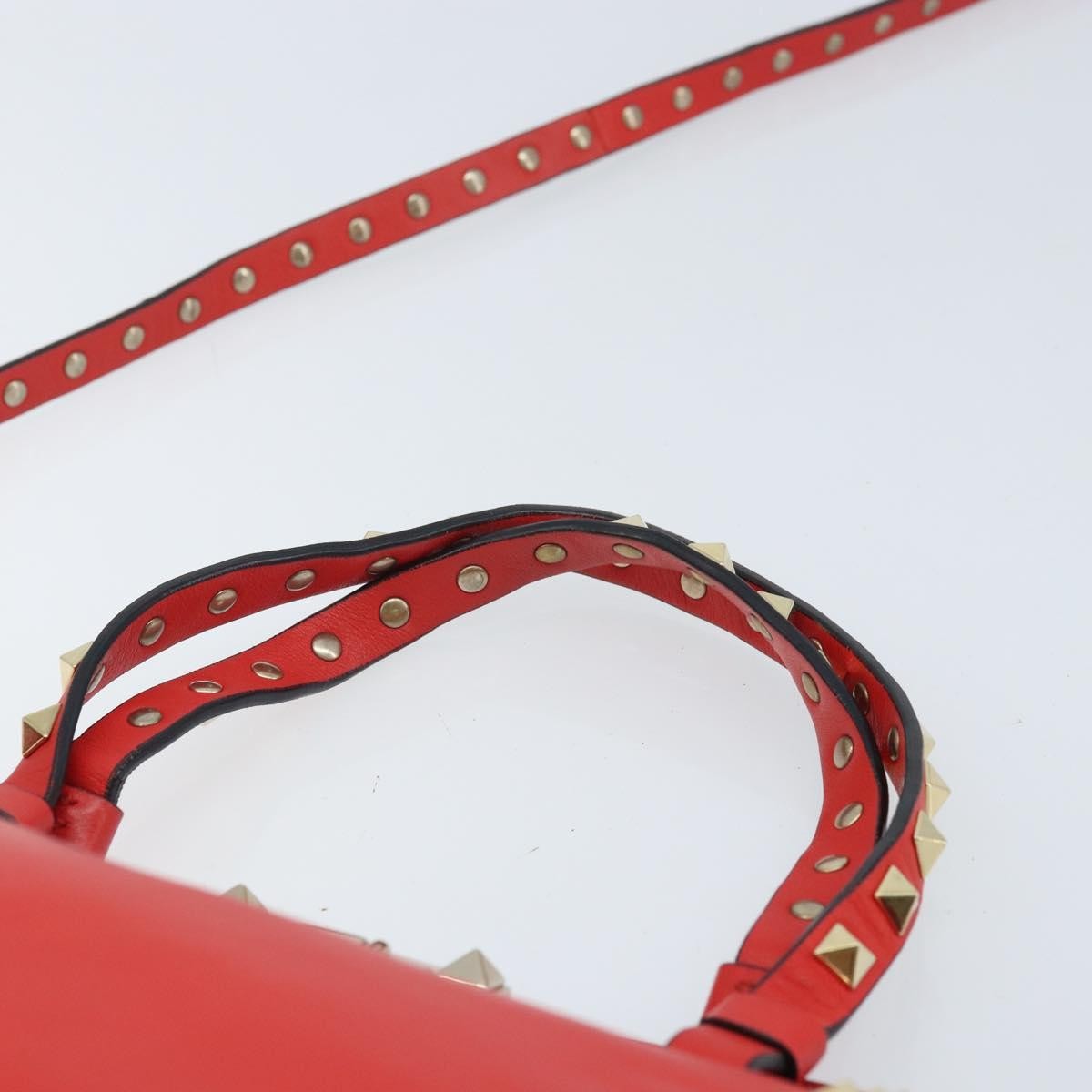Valentino Garavani Rockstud Tote Soft Leather, Red, Leather, Tote Bag