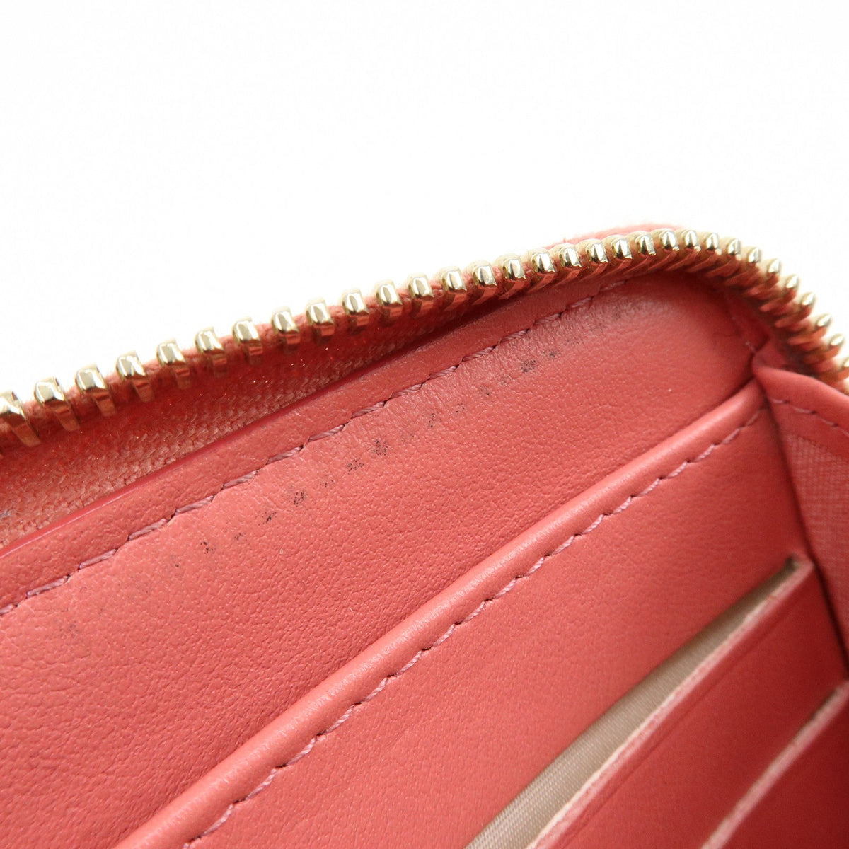 Chanel Zip Around Organizer Quilted Caviar, Pink, Leather, Wallet