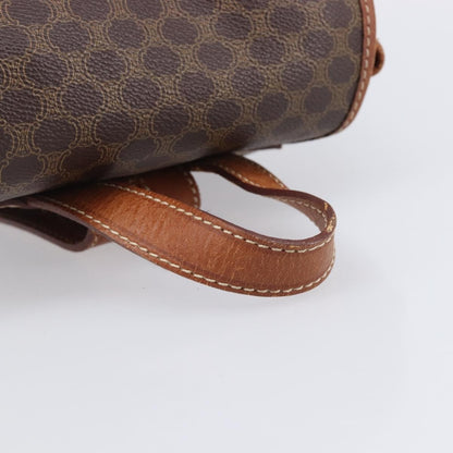Celine Vintage Macadam Canvas, Brown, Canvas, Backpack