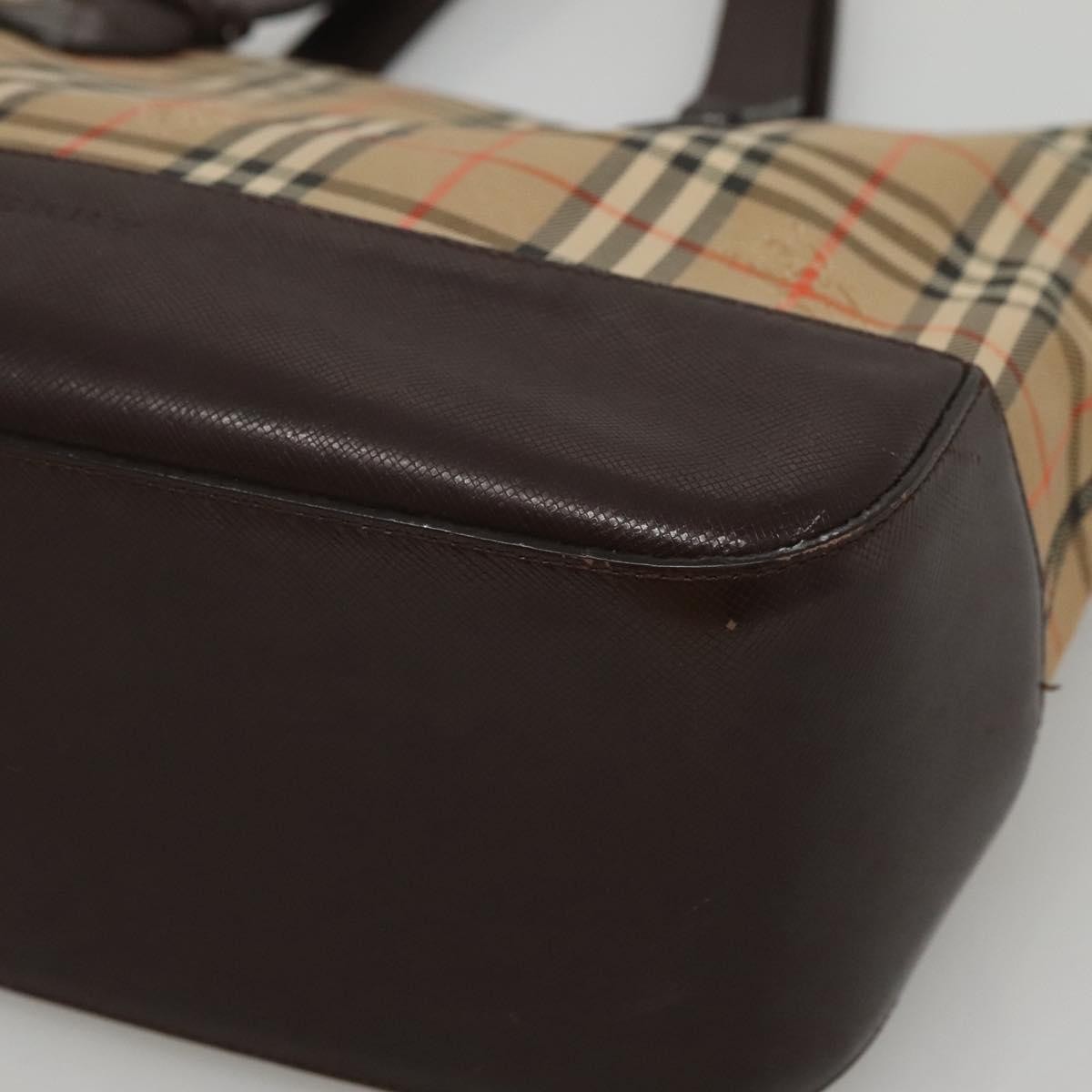 Burberry Nova Check Tote canvas check pattern, Beige, Canvas, Handbag