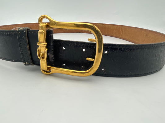 Hermes Buckle Belt Canvas, BLACK, LEATHER, Belts