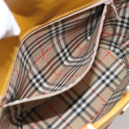 Burberry Handle Tote Leather, Yellow, Leather, Tote Bag