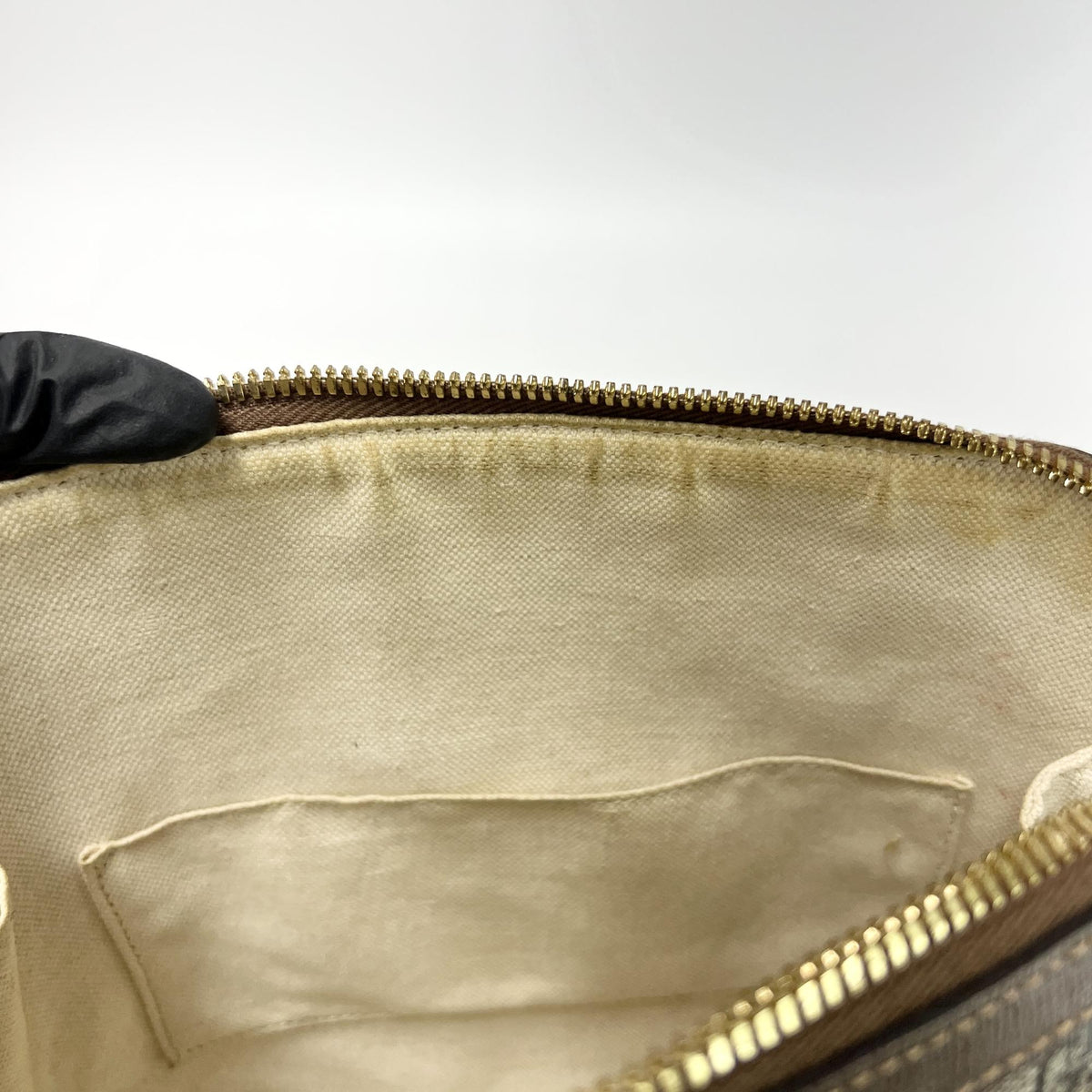 Gucci Horsebit 1955 GG Coated Canvas with Leather, Brown, Other, Shoulder Bag