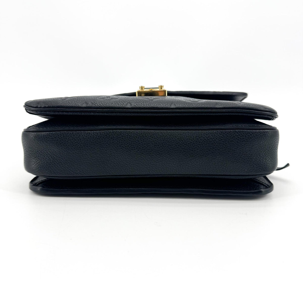 Louis Vuitton Pochette Metis Monogram Empreinte Leather, Black, Leather, Clutch