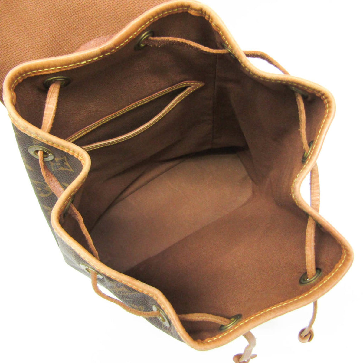 Louis Vuitton Vintage Montsouris Monogram Canvas, Brown, Canvas, Backpack