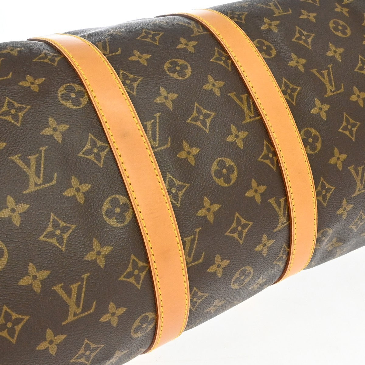 Louis Vuitton Keepall Monogram Canvas, Brown, Canvas, Travel Bag