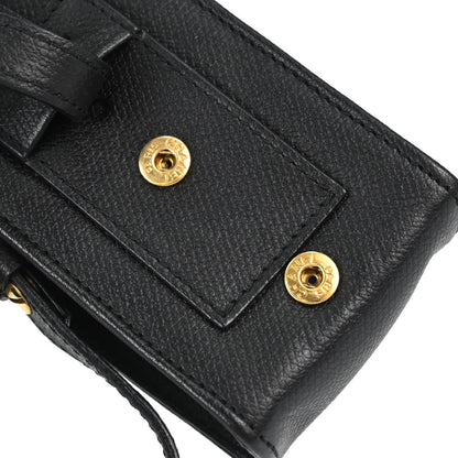 Chanel Cigarette Case Caviar, Black, Leather, Clutch