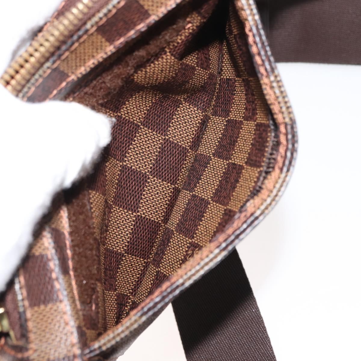 Louis Vuitton Geronimos Waist Damier Ebene, Brown, Canvas, Shoulder Bag