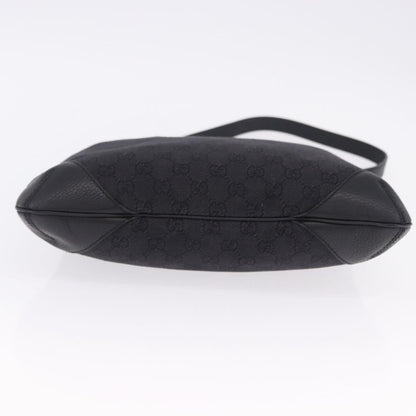 Gucci Original Messenger GG Canvas and leather, Black, Canvas, Shoulder Bag