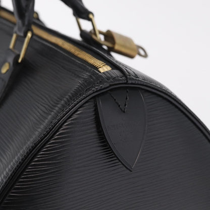 Louis Vuitton Speedy Epi Leather, Black, Leather, Handbag