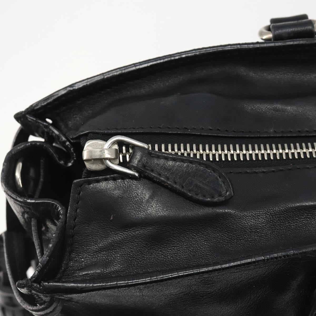 Prada Vitello Daino Convertible Tote Vitello Daino, Black, Leather, Handbag