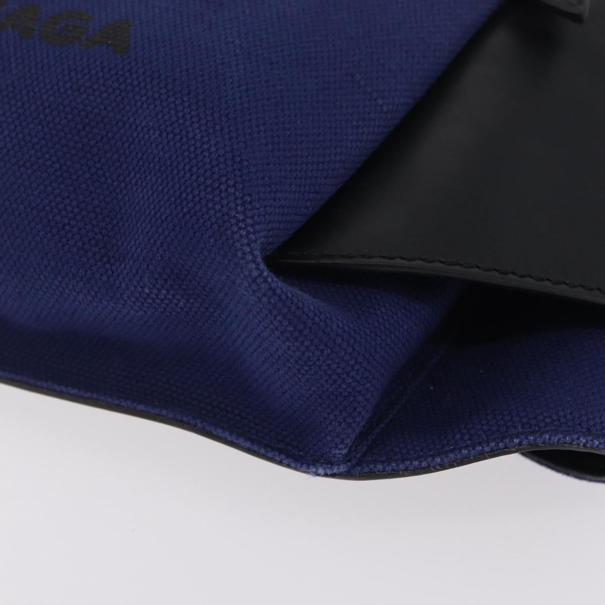 Balenciaga Navy Neo Lift Waist Canvas and Leather, Blue, Canvas, Handbag