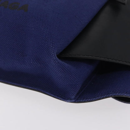 Balenciaga Navy Neo Lift Waist Canvas and Leather, Blue, Canvas, Handbag