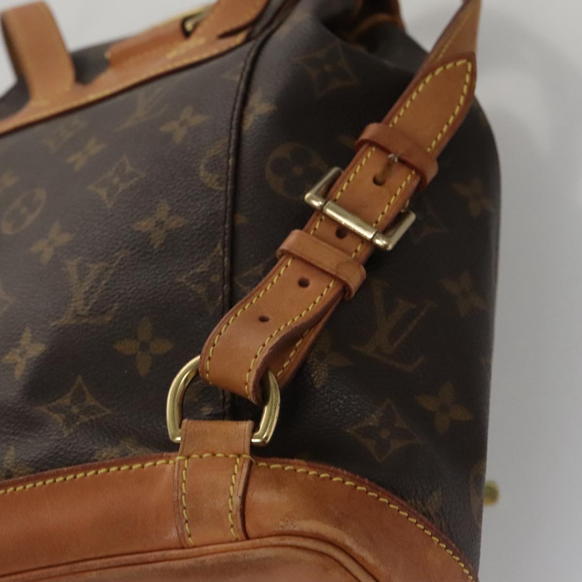 Louis Vuitton Montsouris MM, Brown, Canvas, backpack