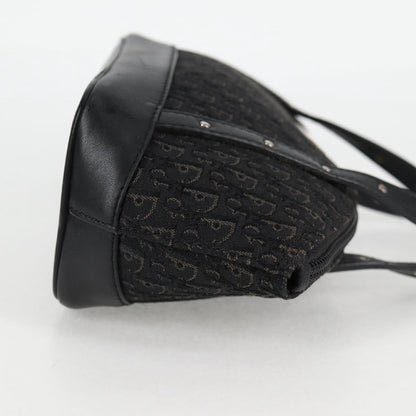 Dior Diorissimo, Black, "CANVAS, LEATHER", handbag