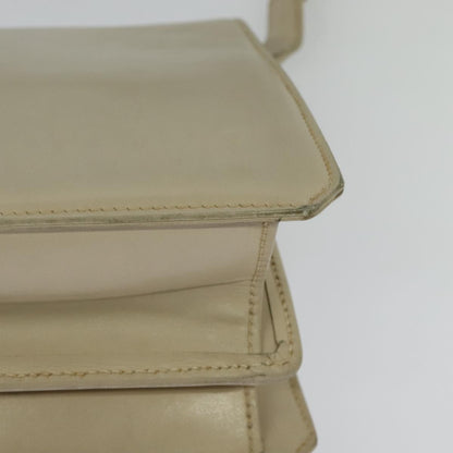 Gucci Vintage Flap Leather, Beige, Leather, Shoulder Bag