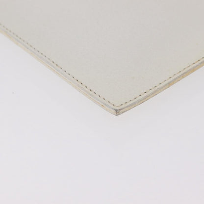 Celine Clutch Leather, White, Leather, Clutch
