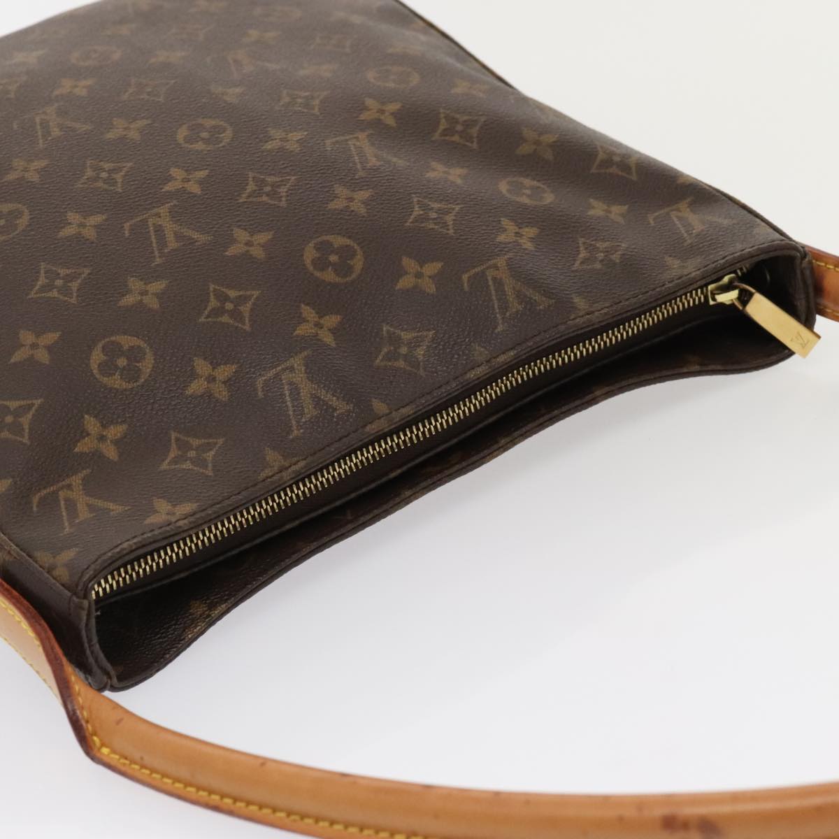 Louis Vuitton Looping GM, Brown, Canvas, shoulder